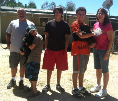 Family trip to pick up Clue.